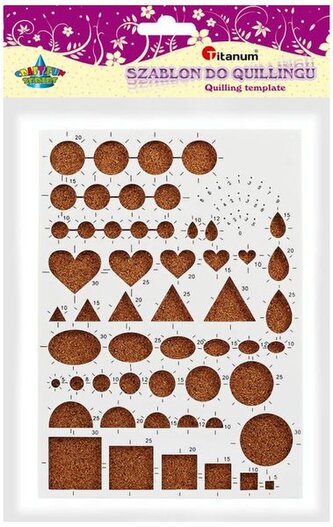 Szablon do quillingu 15x21 327780, Craft Fun