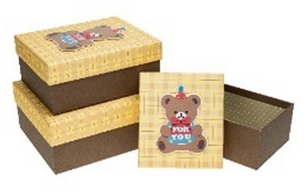 Zestaw pudełek PUD-22196-PR 3szt., Rozette