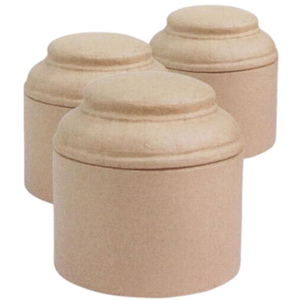 Pudełka na ciastka okrągłe średnie kpl. 3 szt. 16.5 / 17.5 / 18.5 x 18.5 x 19 cm HD016, Decopatch