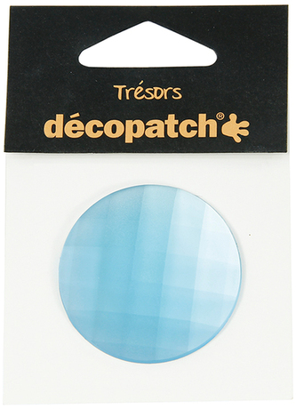 Kryształkowe ozdoba kaboszon niebieski śr.45mm. BJ016 O, Decopatch