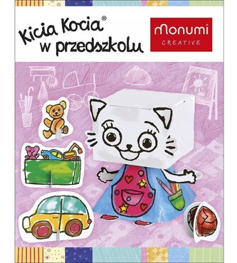 Kolorowanka 3D. Kicia Kocia w przedszkolu.