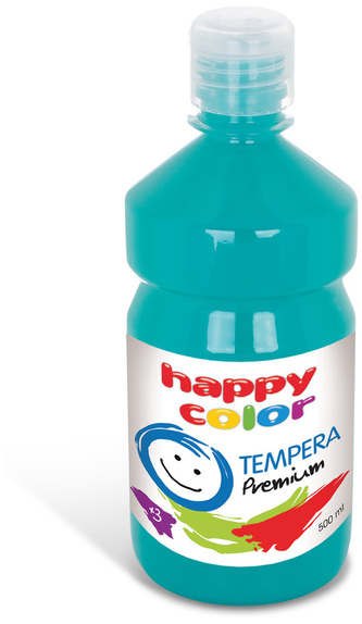 Farba tempera Premium 500ml turkusowa nr.39, Happy Color