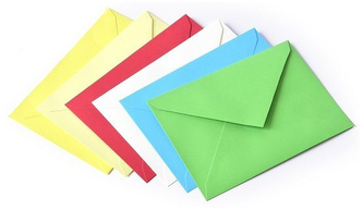 Koperty B6 czerwone K. 110g/m2 op. 20 szt. 280805, Galeria Papieru