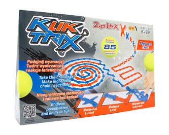 Klocki konstrukcyjne KlikTrix 85 el. Zestaw Deluxe (38 klikerów + 5 piłek)