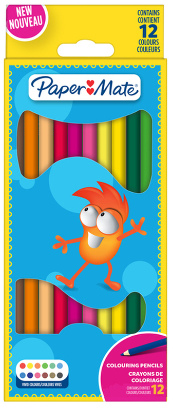 Kredki ołówkowe 12kol. Paper Mate