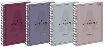 Kołonotes B5 100 k. kratka 90g Academy, Interdruk