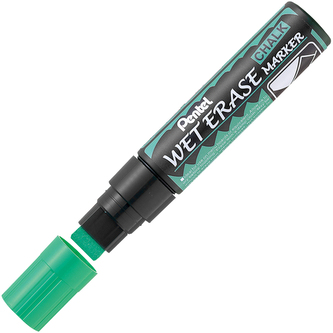Marker kredowy końc. 10 x 15 mm zielony Wet Erase SMW56-DO, Pentel Marker kredowy końc. 10 x 15 mm zielony Wet Erase SMW56-DO, Pentel