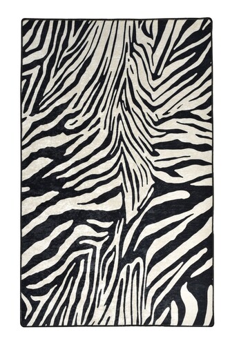 Koberec Zebra 160x230 cm bílý/černý