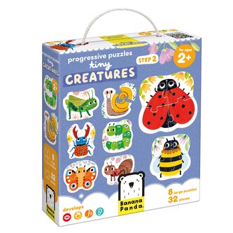 Progressive Puzzles. Tiny Creatures 2+