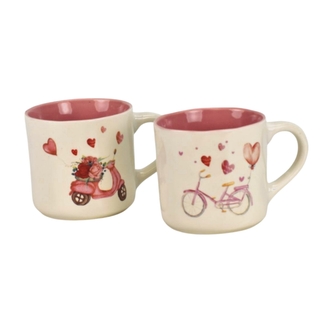 Sada 2 porcelánových hrníčků Love 350 ml, 2. jakost