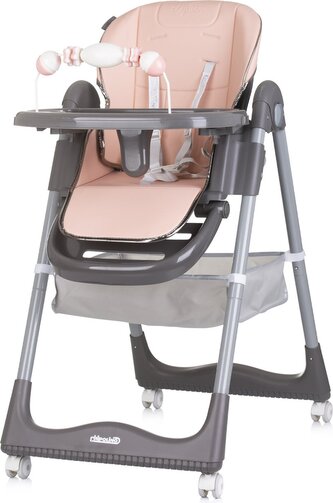 CHIPOLINO Jídelní židlička First Spoon Flamingo