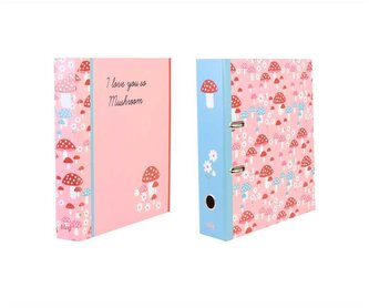 Segregator A4 z dźwignią 8cm B"log Pink Mushrooms, Ancor