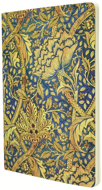 Zeszyt A4 40 k. gładki z perfor. 100g William Morris  Morris Windrush, Paperblanks