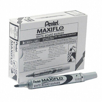 Marker suchościeralny MWL5S czar., Pentel