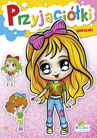 Kolorowanka z znaklejkami. Przyjaciółki Dziewczynka w spodniach 836