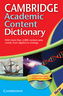 Camb Academic Content Dictionary PB/CD ROM OOP