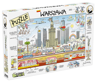 Puzzle 1000 elementów autorstwa Andrzeja Mleczki - Warszawa