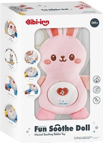 CHIPOLINO Plyšový usínáček Rabbit Pink