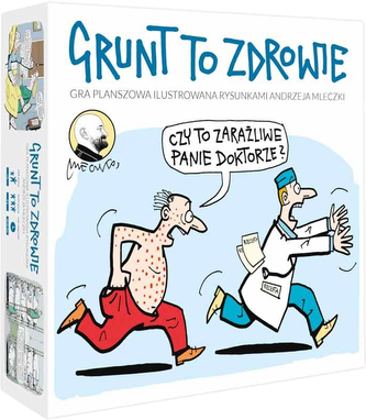 Grunt to zdrowie. Gra planszowa ilustrowana rysunkami Andrzeja Mleczki