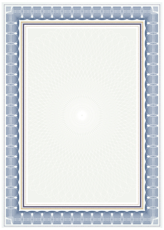 Dyplom A4 Rozeta-N niebieska 170g op. 25 ark., Galeria Papieru