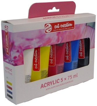 Farby akrylowe 5x75ml Art Creation, Talens