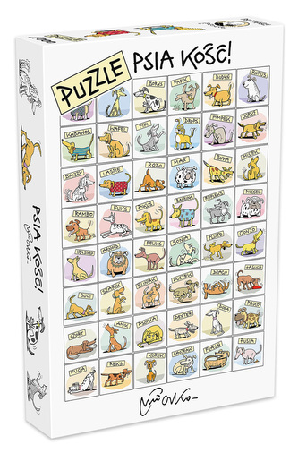 Puzzle 1000 elementów autorstwa Andrzeja Mleczki - Psia kość!