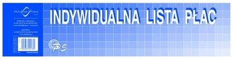 Druk Indywidualna Lista Płac 1/3 A3 494898, MiP
