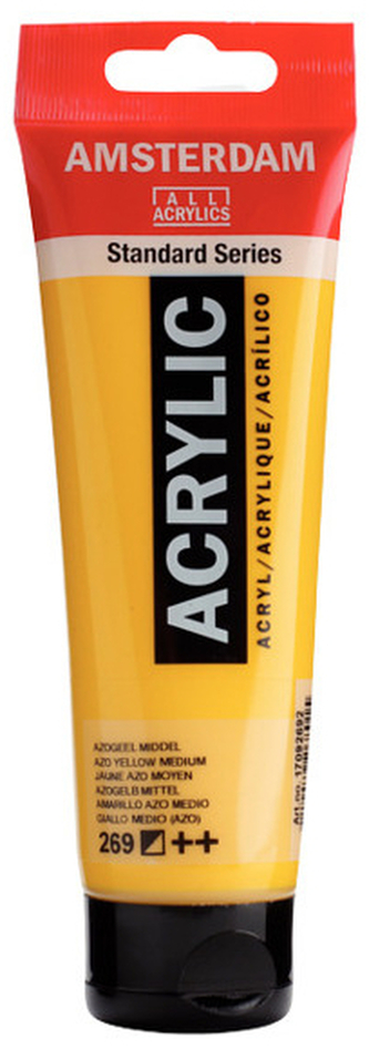 Farba akrylowa nr 269 azo yellow med.120ml, Amsterdam