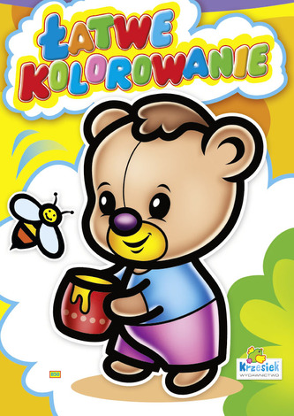 Kolorowanka. Łatwe kolorowanie Miś 850