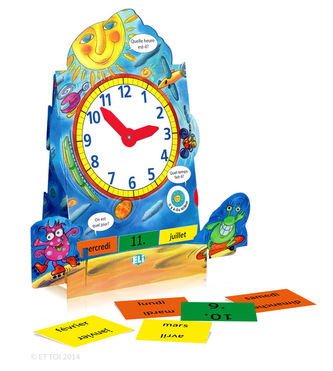 Gra językowa Francuski  L'horloge Gra językowa Francuski  L'horloge