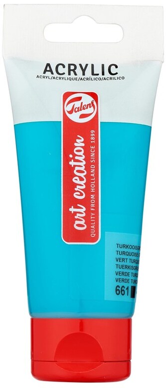 Farba akrylowa 75 ml nr 661 zieleń turkusowa (turquoise green), ArtCreation