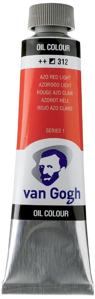 Farba olejna Van Gogh, 40ml Azo Red Light 312, Talens