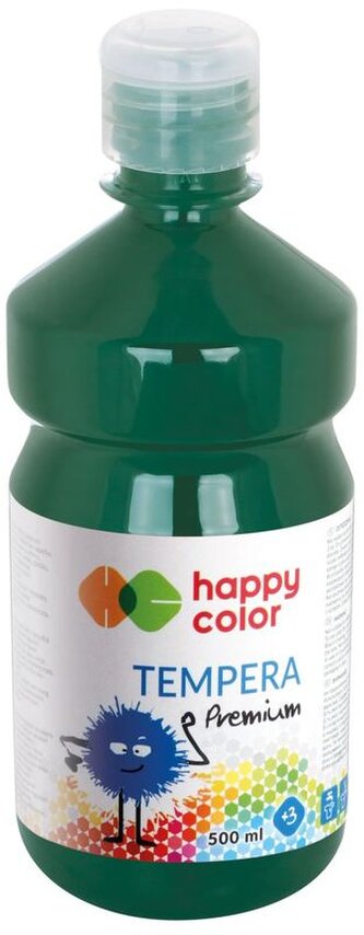 Farba tempera Premium 1000ml ciemnozielony nr 52, Happy Color