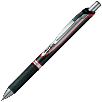 Pióro kulkowe Energel 0.7 mm B-czerwone tusz permanentny , Pentel Pióro kulkowe Energel 0.7 mm B-czerwone tusz permanentny , Pentel