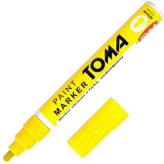 Marker olejny Medium 2.5 mm żółty fluo 440, Toma