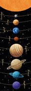 Plakát, Obraz - Solar System, 53 × 158 cm
