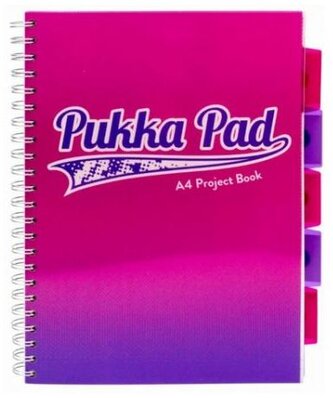 Kołonotes Project Book Fusion A4 kratka różowy, Pukka Pad