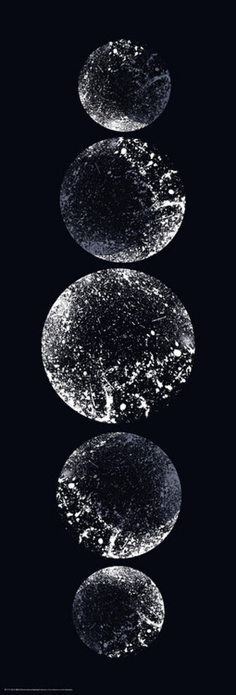 Plakát, Obraz - Moons 2, 53 × 158 cm