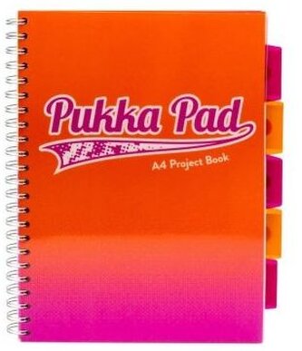 Kołonotes Project Book Fusion A4 kratka pomarańczowy, Pukka Pad