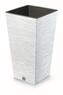 Květináč FUSU IV bílý, varianta 39,5 cm