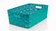 Mega Plast, Košík MONAKO XL, 14 x 39 x 27 cm, tyrkysový
