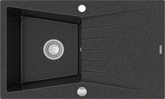 Granitový dřez MEXEN CESAR černý-skvrnitý