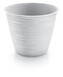 Květináč Furu I bílý, varianta 16,6 cm