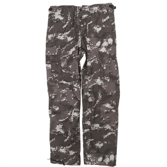 Kalhoty Mil-Tec BDU Ranger - black digital, 3XL