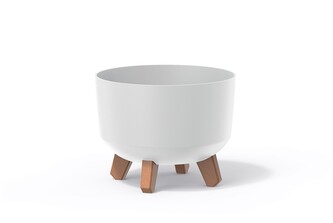 Květináč Gracyeen III bílý, varianta 39 cm