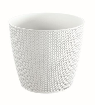 Květináč Wheaty bílý, varianta 25,8 cm