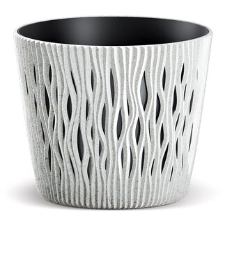 Květináč SCANDY ECO bílý, varianta 26,2 cm