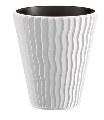 Květináč Small Sandy bílý, varianta 34,9 cm