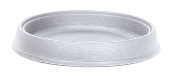 Miska pod květináč Massive bílá, varianta 27 cm