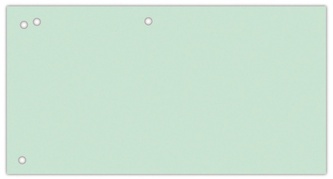 Przekładki karton, 1/3 A4, 240x105mm, 100szt, zielone, Office Products